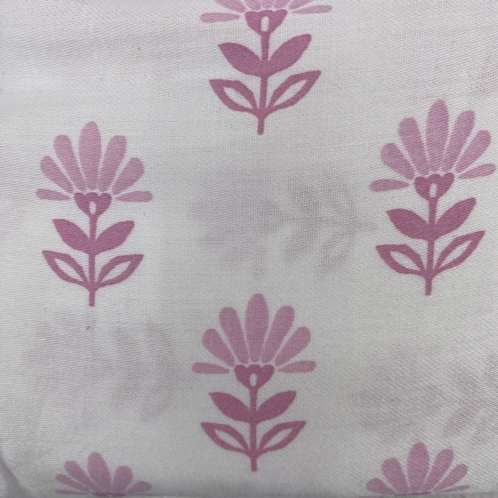Cupcakes and Cashmere Sheet Set King White Pink Floral 100% Cotton Sateen 4pc